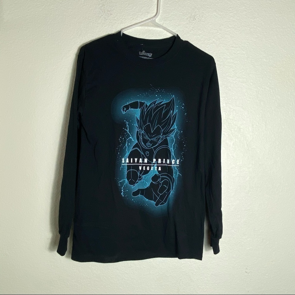 Dragon Ball Z "Saiyan Prince Vegeta" Graphic  Longsleeve Tee Size: Small